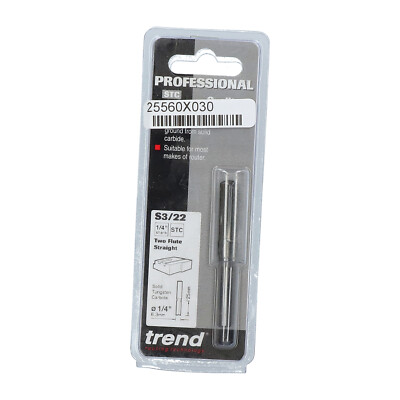 Trend S3/22X1/4STC Two Flute Straight Zwei Flöten Cutter New NFP Sealed