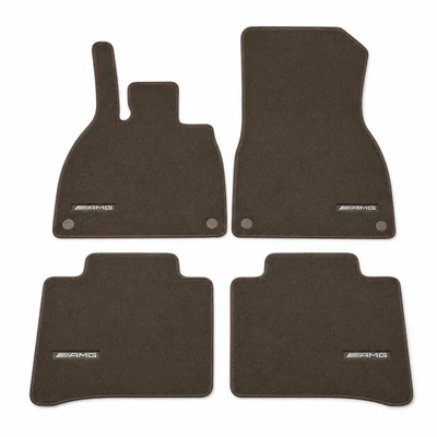 Original AMG Mercedes Fussmatten 4 Teilig Set EQS V297 297 "AMG" balaobraun - Bild 1 von 4