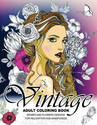 Adult Coloring Book Vintage Coloring Books for Adults (Taschenbuch)