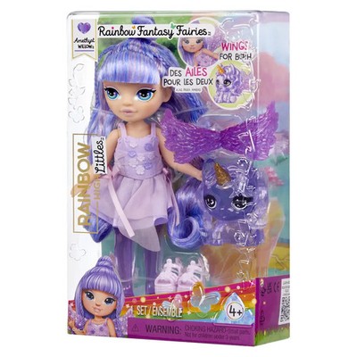 Rainbow High Littles Rainbow Fantasy Fairies Doll- Amethyst (purple)