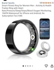 Smart Ring Activity Tracker size 10  Charge 6 Heart Rate  Oxygen Sleep