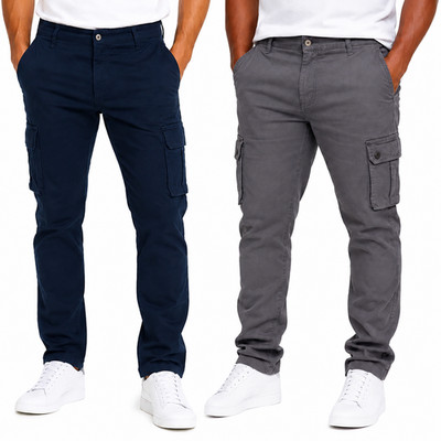 Herren Cargohosen Jogger Chino Stretch Hose cargo Sweathose  hosen Arbeit .002