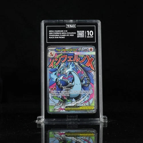 Pokémon TCG Mega Charizard X EX Me: Mega Evolution Promo Holo 023 TAG 10