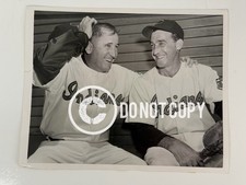 Cleveland Indians Manager Al Lopez & Mickey Grasso United Press Photo 1954