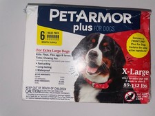 PetArmor Plus Flea and Tick Topical Treatment for Extra Large Dogs - 6 Pack...