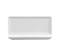 H&h 6 Rechteckige Teller Pearl Aus WeißEm Porzellan Cm 15X35