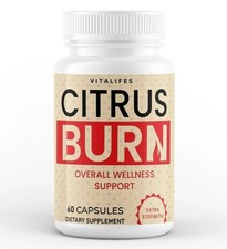  1 Pack Citrus Burn Advanced Energy  Fitness Supplement CitrusBurn 60 Capsules