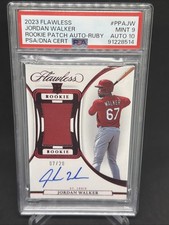 2023 Panini Flawless Jordan Walker Auto /20 Cardinals RC RPA Patch