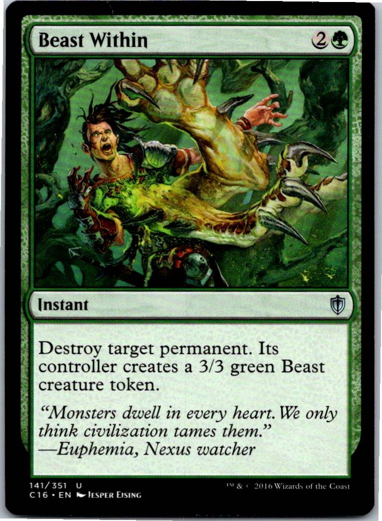 Beast Within U 141 Commander 2016 NM
