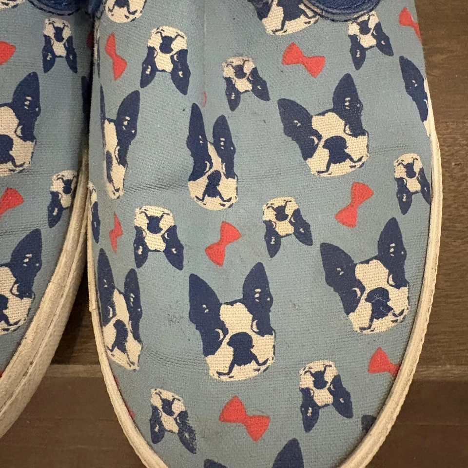 Zapatos Bucketfeet para hombre talla 8 The Perfect Gentleman Boston Terrier sin cordones de lona Foto 2 de 4