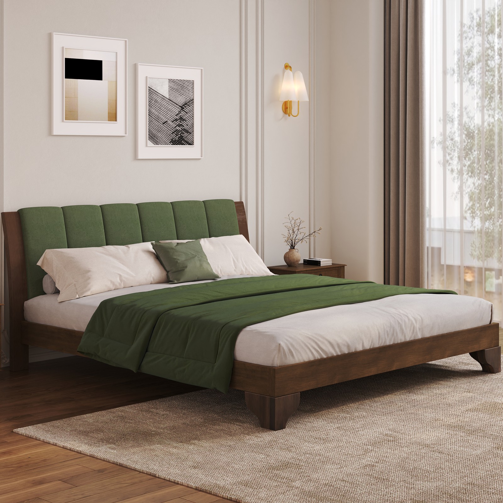 ,king Size Bed Frame With Headboard Included,mid