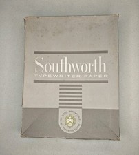 Vintage Southworth 401C Plain Cockle Typewriter Typing Paper 25% Cotton 8.5 x 11