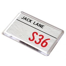 FRIDGE MAGNET - Jack Lane S36 - UK Postcode