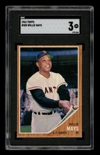 1962 Topps Set-Break #300 Willie Mays SGC 3 VG