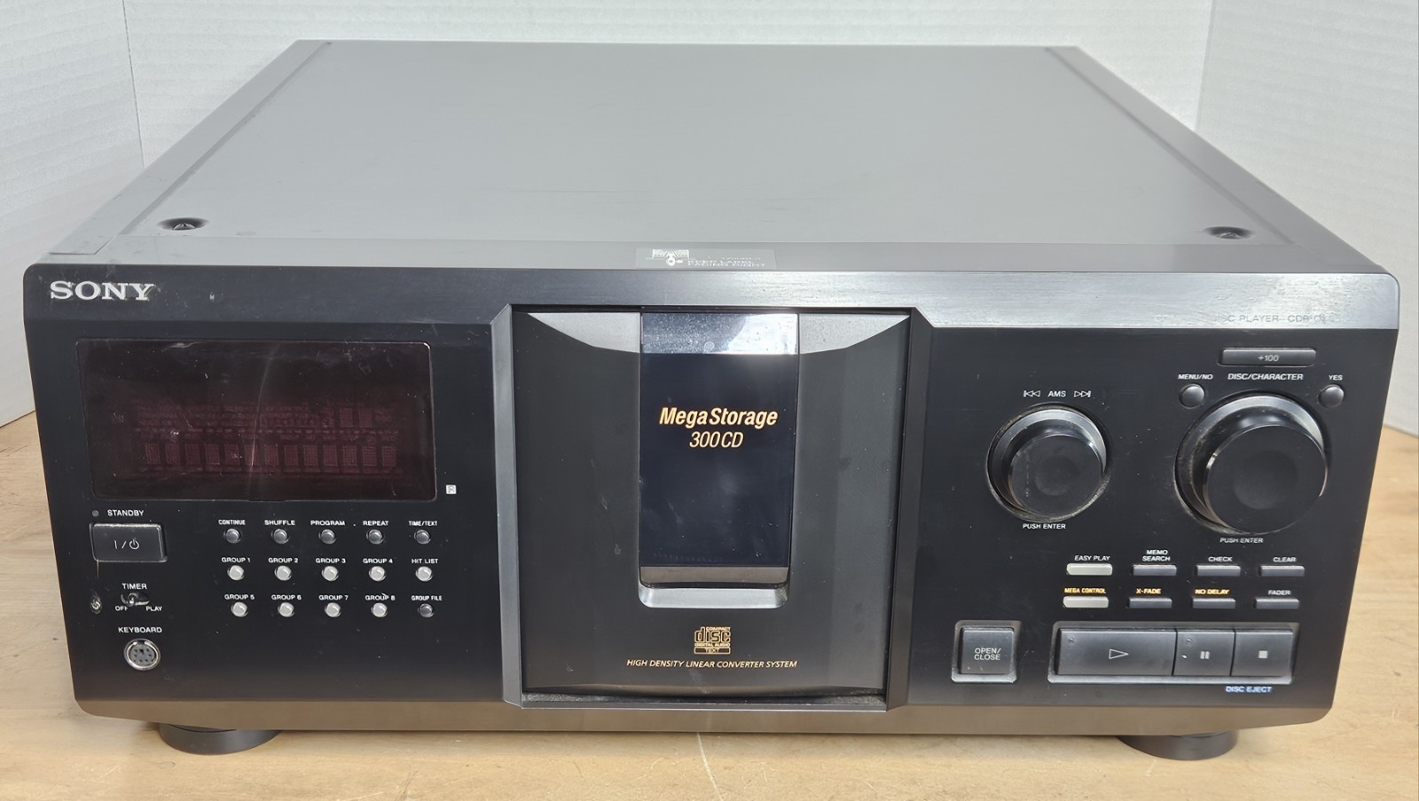 Sony MegaStorage CDPCX355 300 Disc CD Player Changer Tested Working G2U