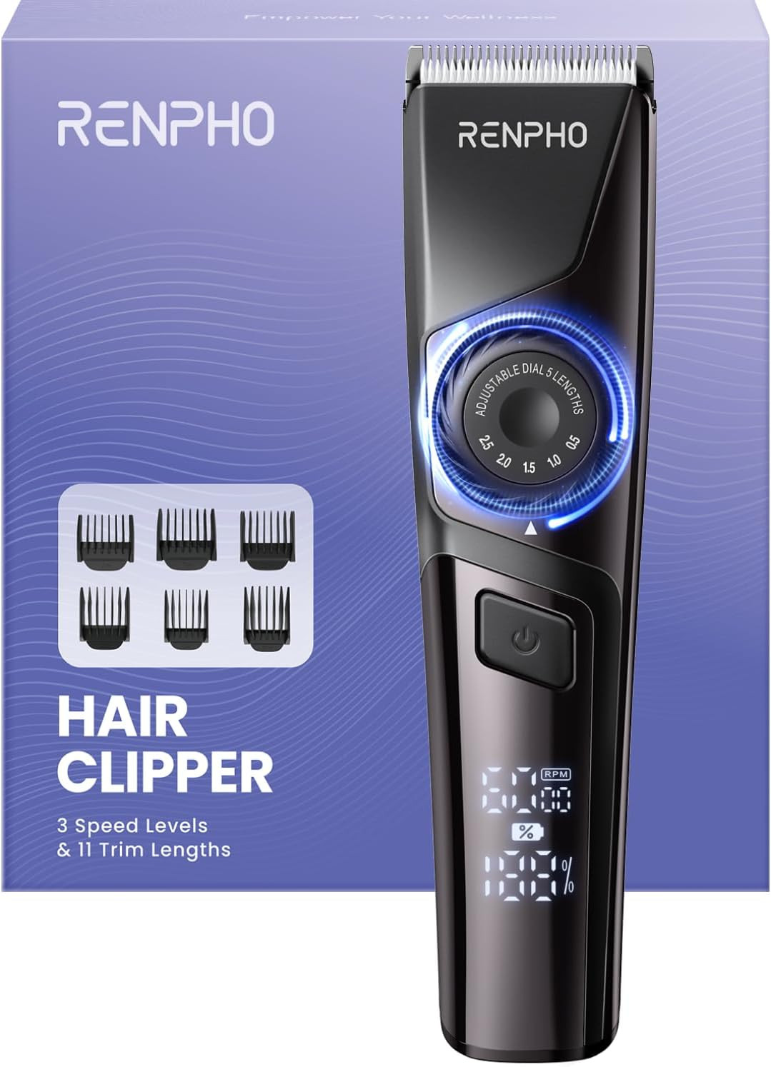 Tagliacapelli Uomo Robusto con Base - Macchinetta Barba e Capelli USB