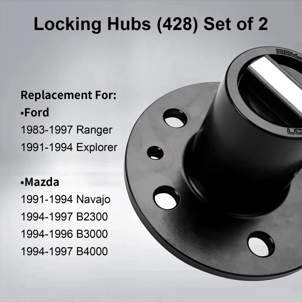 2X 27 Splines Locking Hubs (428) For 1983-1997 Ford Ranger Explorer Mazda Navajo Foto 3 de 4