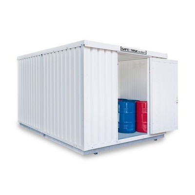 Gefahrstoffdepot / 12 qm / Auffangvolumen 2 x 1.030 l / ohne Lüftung