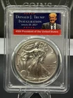 2019-W PCGS MS70 Silver Eagle Trump Inauguration First Day of Issue RARE LABEL!!