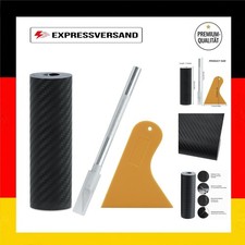 3D Selbstklebend Carbon Folie Auto 10x300 cm Schwarz