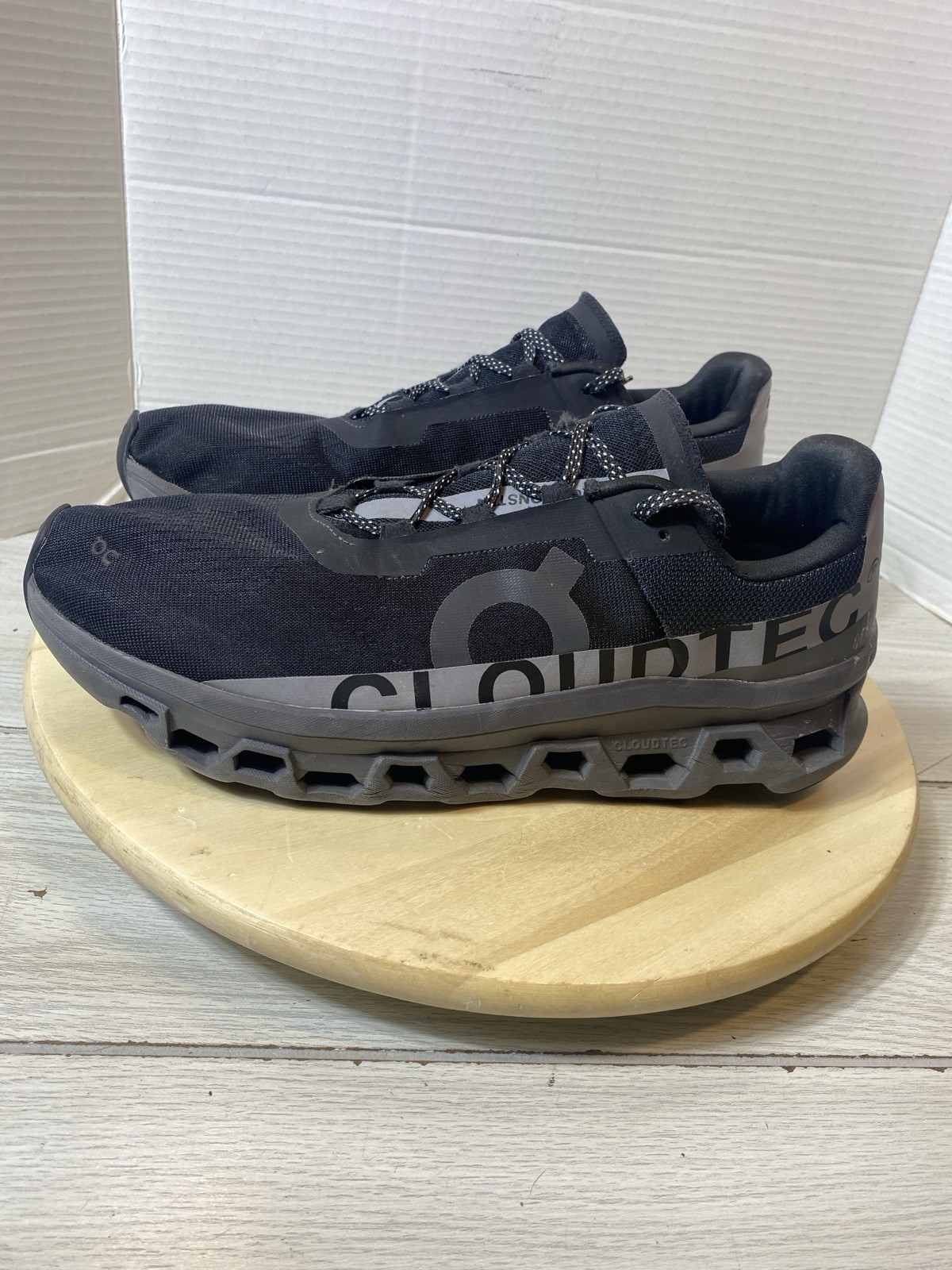 ON Cloud Cloudmonster Cloudtec Blk Grey Sneakers … - image 6
