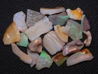 Australia Natural COOBER PEDY FOSSIL SHELL SKIN OPAL Specimen Rough Lot 29.50cts