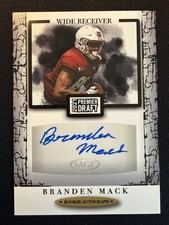 2021 Sage Premier Draft Branden Mack Auto Temple Owls Denver Broncos #A53
