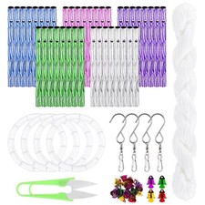 65Pcs Colorful Wind Chime Kit Including 40Pcs 8cm 5 Colors Wind Chime Tubes, ...