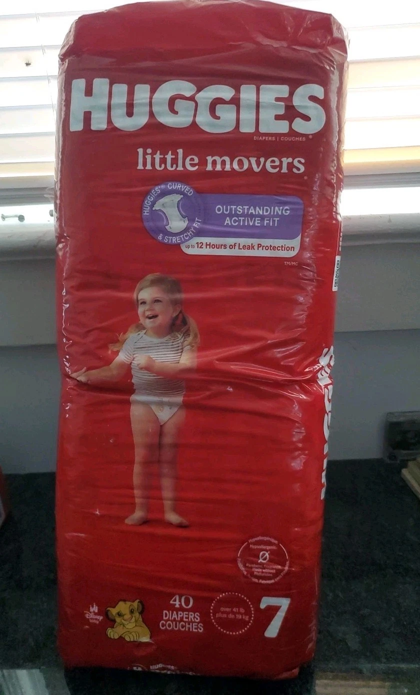 Huggies Diapers/couches Little Movers Size 7- 40 Ct
