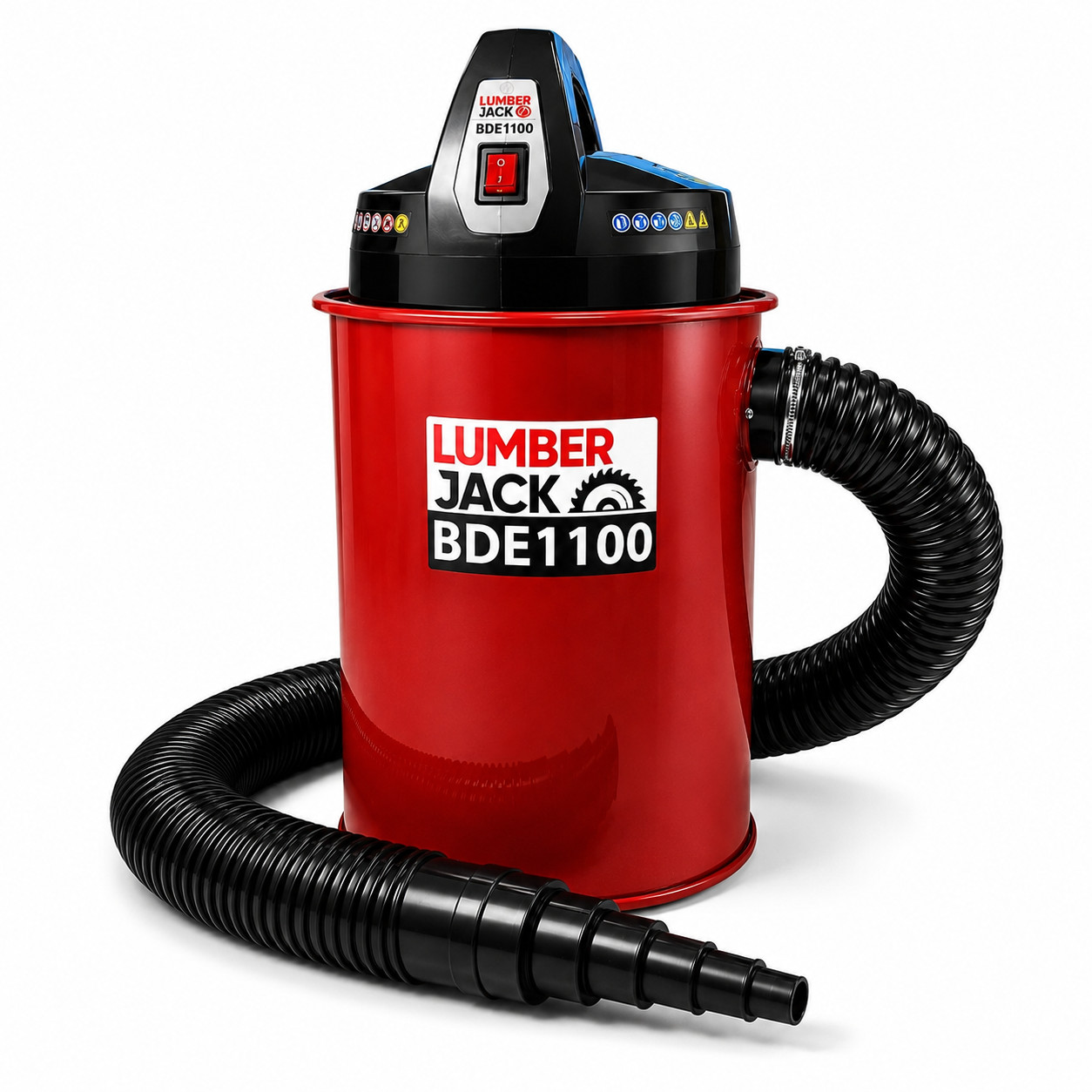 1100W Dust Collector Extractor 50L Drum 2m Hose 5 Adaptors Workshop Extractor