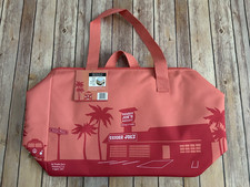 Trader Joe  s Peach Large Insulated Tote Bag 8 Gallon NWT
