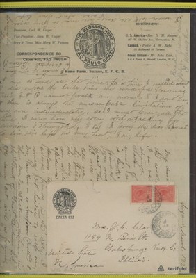Brazil stamp The Blossom Home for Orphan Children Sao Paulo Brazil  letter (mb21