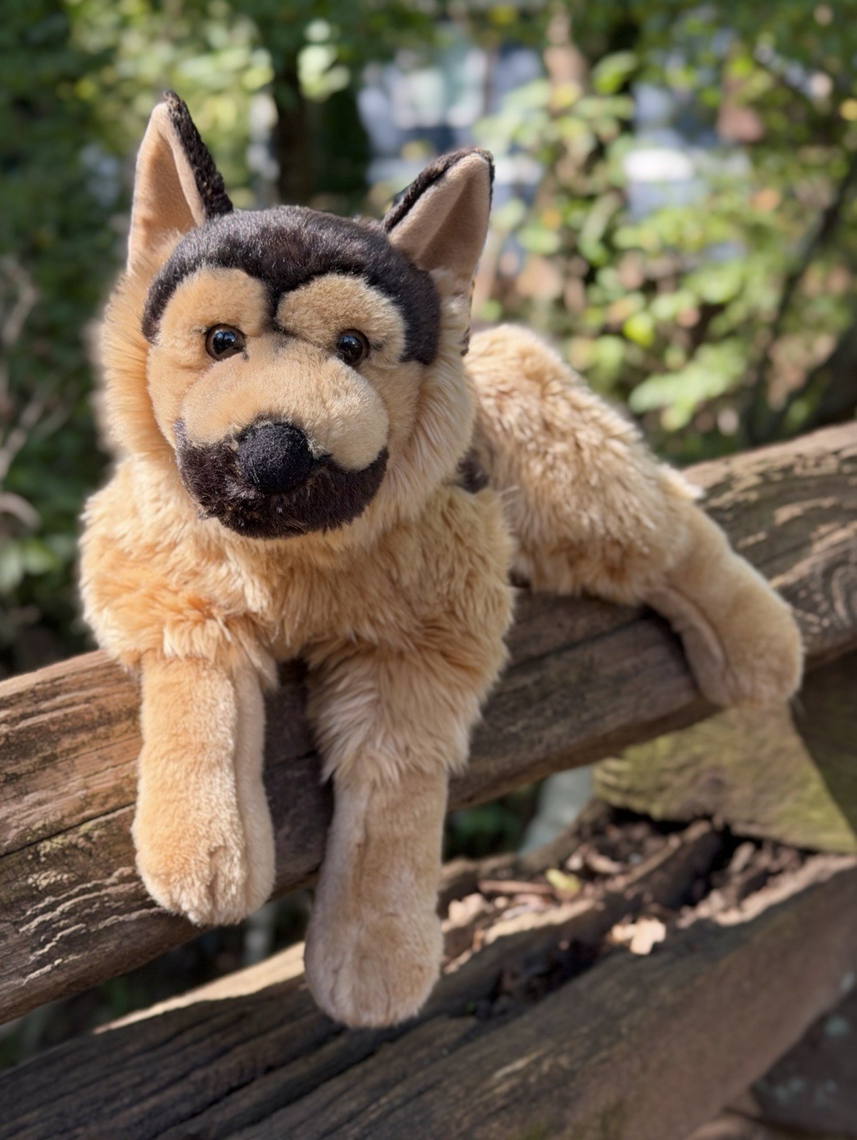 26" HTF Playkids German Shepherd Large Plush Dog Stuffed Animal Floppy Soft Toy