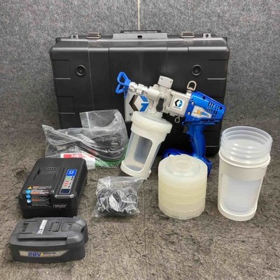 Graco XForce HD Cordless Airless Paint Sprayer 28V Charger Case Tested Set