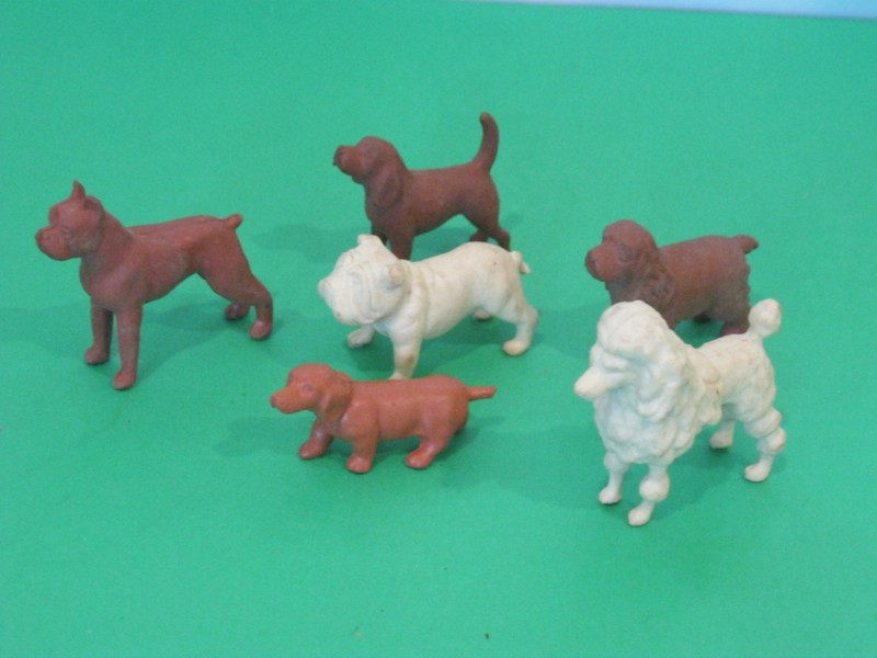 VINTAGE MARX 1950's DOGS FOR PET SHOP PLAYSET