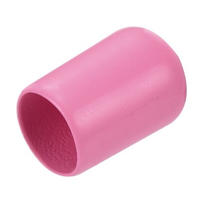 20pcs Rubber End Caps 9mm(3/8'') ID Screw Thread Protectors Pink