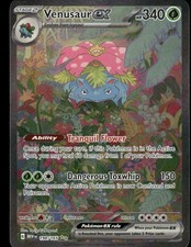 Pokemon Cards Venusaur ex 198/165 Holo 151 Special Illustration Rare LP+