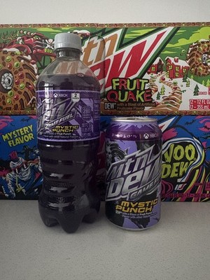 Mtn Dew Game Fuel Mystic Punch Can & Bottle Expired*