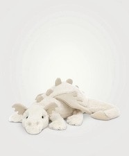 Jellycat White Snow Dragon 50cm - The Ultimate Rare Plush, BNWT & Dust Bag