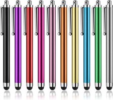10 Pack Universal Capacitive Stylus Touch Screen Pens for Tablets Smartphones