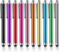10 Pack Universal Capacitive Stylus Touch Screen Pens for Tablets Smartphones
