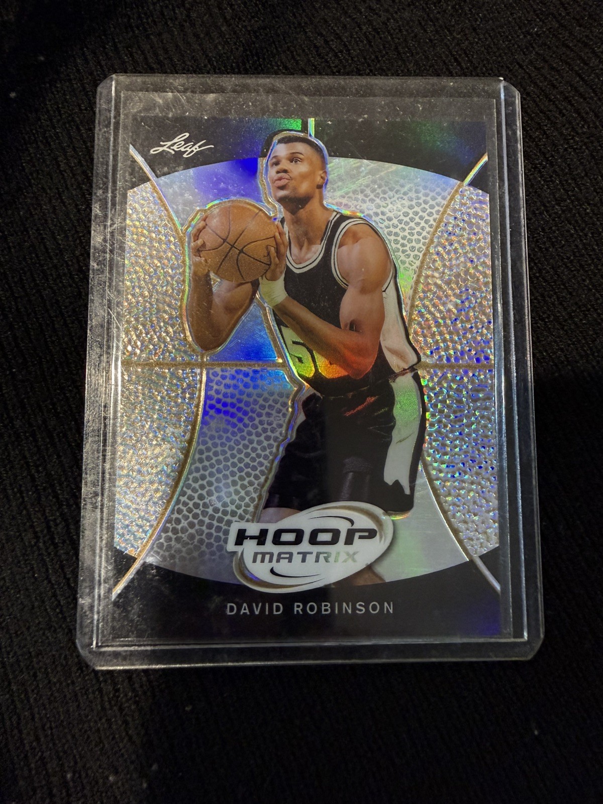 2012-13 Leaf Metal Hoop Matrix Gold 4/10 David Robinson HOF SP Rare! HM-DR1