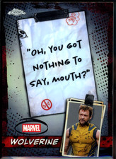 2025 Topps Chrome Deadpool Wolverine Oh You Got Nothing to Say Mouth WM-10