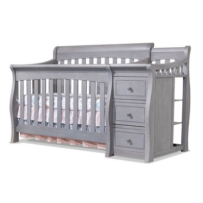 Sorelle Princeton Elite Crib & Changer,Weathered Gray Color