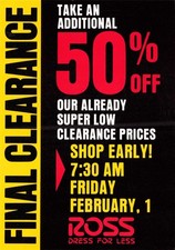 Ross Dress For Less Newark California Sale Vintage Postcard