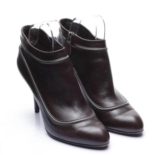 Women Salvatore Ferragamo Heels Brown Leather 38