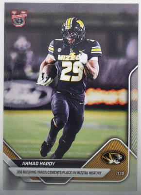 Ahmad Hardy Mizzou 300 Yard Game 2025-26 Bowman U NOW Football Card 47