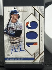 2022 Topps Luminaries Pete Alonso Home Run Kings Auto - P.A.T . #03/15 