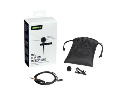 Shure MVL-3,5mm TRRS Lavalier/Vlogging-Mikrofon für Smartfone/Tablet  / NEU OVP