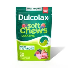 Dulcolax Saline Laxative Soft Chews, Fast-acting Laxative, Gentle Cons